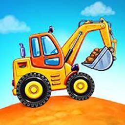 Truck games for kids - build a house car wash